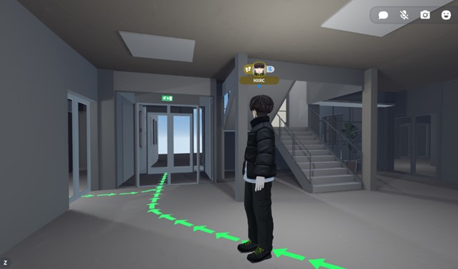 Screenshot from the simulation app.